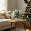 Snow Flocked Holiday Arrangement with Pinecones
