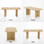 Ensemble de table de salle à manger rectangulaire 67 po avec 2 chaises rembourrées 3 pièces-132392786-132392789-132392790