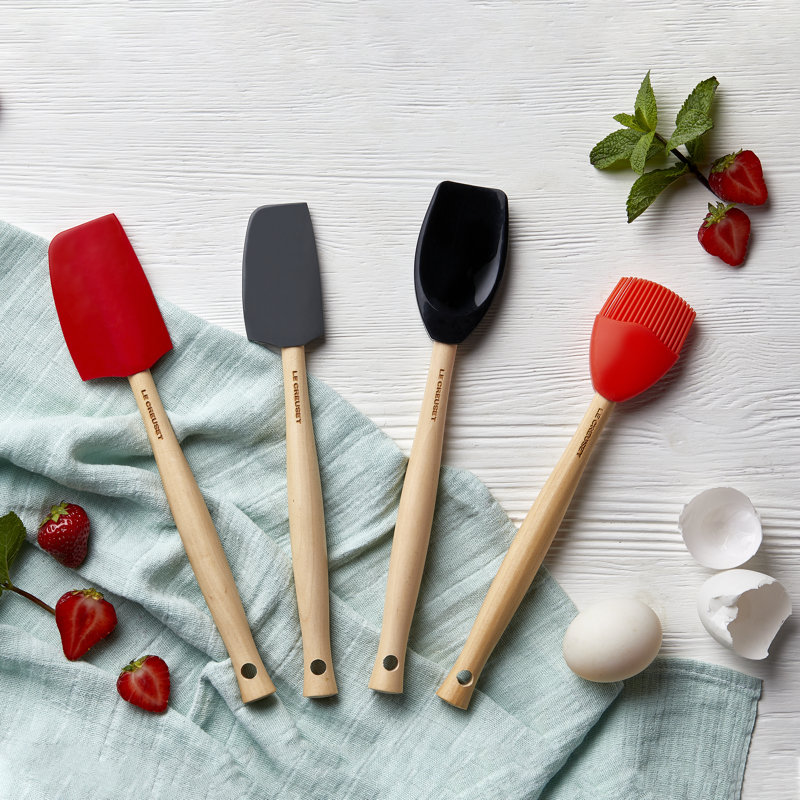 Le Creuset Set of 3 Craft Spatula's, Black Onyx