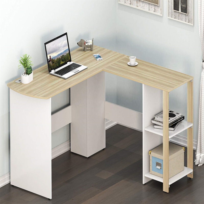 Bureau de direction en L Chelsay, Blanc, Naturel