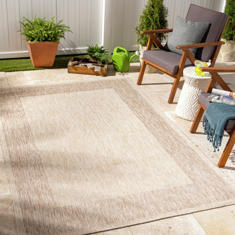 Gillette Cottage Indoor/Outdoor Jute-Look Rug, Rectangle: 200cm x 275cm