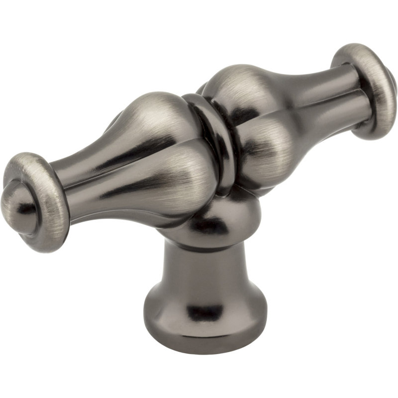 Bella Bar Knob, Brushed Pewter
