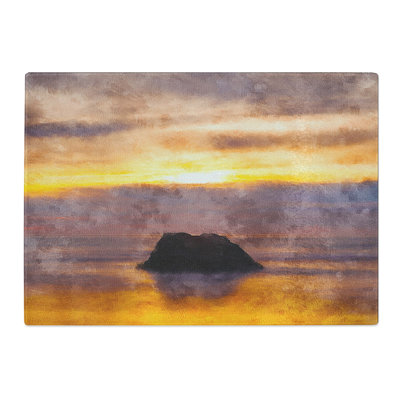 Tempered Glass Cannon Beach Chopping Board