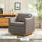 Modern Farmhouse Easy Assembly Upholstered Swivel Armchair-47944553