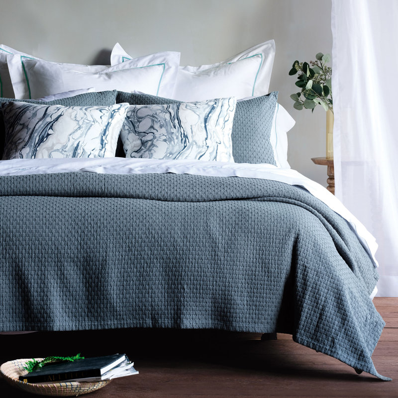 Akela Coverlet, Teal, Super King Coverlet