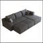 Canapé modulaire 95 avec 2 repose-pieds en forme de U dans un coin profond sans assemblage requis-1348391554-1348391552