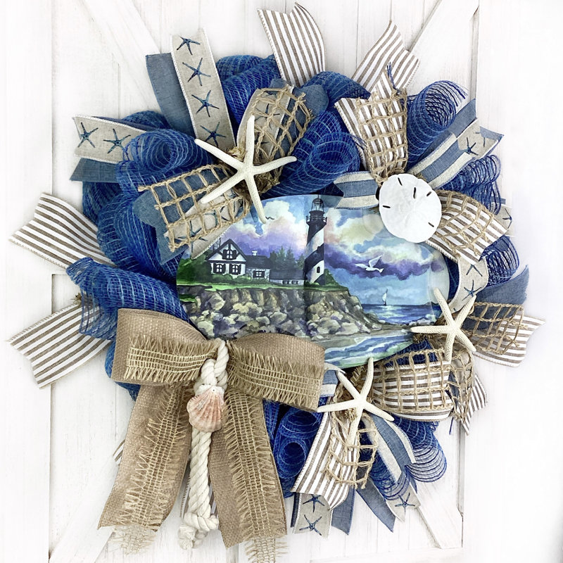 Handcrafted Burlap 18'' Wreath
