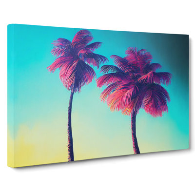 Painted Palm Trees Vol.1 - Wrapped Canvas