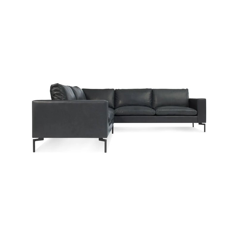 New Standard Sectional, Granite Leather, Right Hand