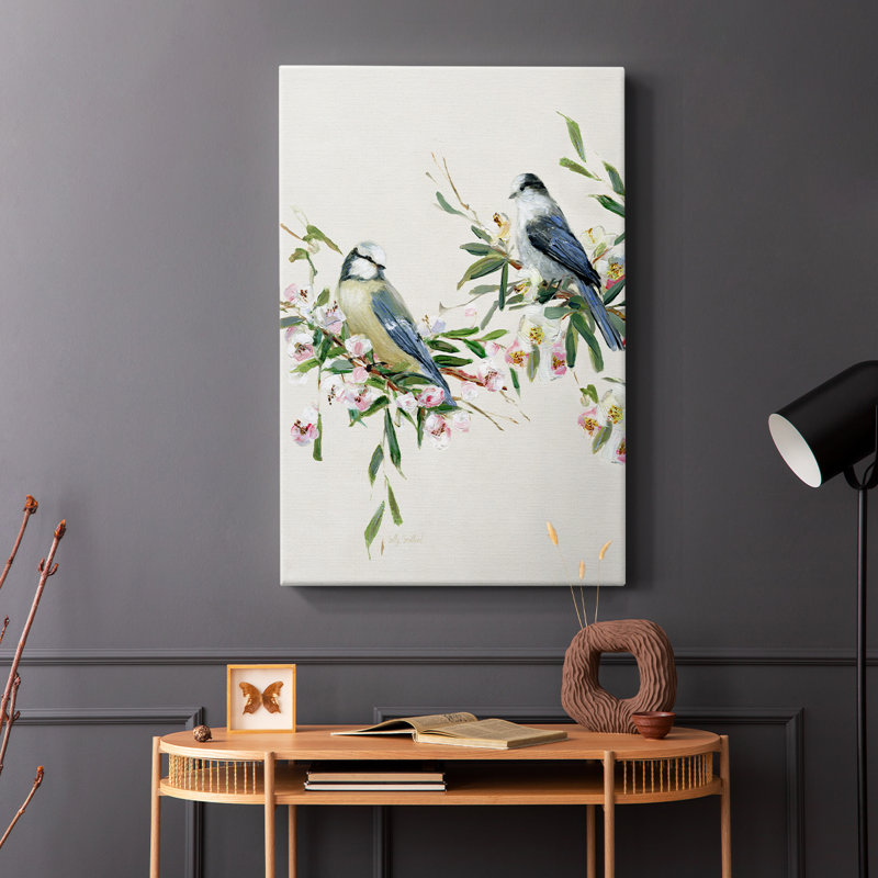 Songbird Duo I -Gallery Wra envelopped Cavas, H 12 po x l 8 po
