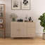 31 po Armoire H 2 portes naturelle avec 3 tiroirs-294987361