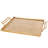 Aluminum Metal Square Living Room Decor Tray With Handles-2092080510