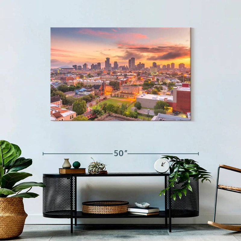 Horizon orange de la Nouvelle-Orléans Sireci, H 30 po x l 45 po
