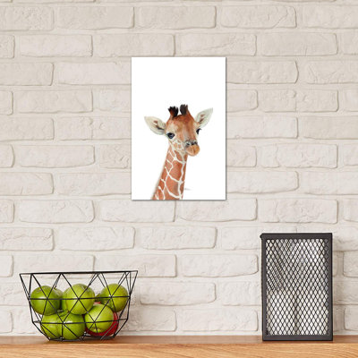 Baby Giraffe - Wrapped Canvas Painting