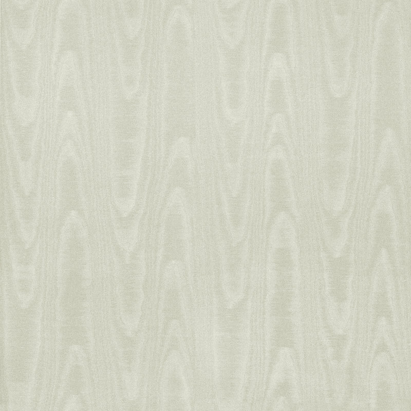 Angelina Silver Moire Wallpaper, Silver