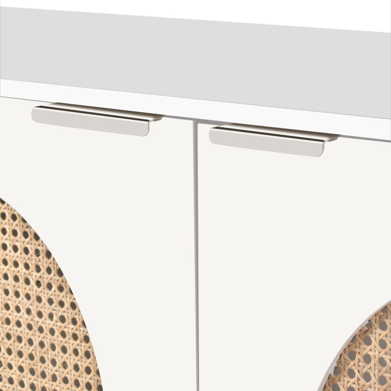 Wanetta 72'' Solid Wood Sideboard, White