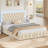 Ancuta Velvet Upholstered Platform Bed with RGB LED Lighting and Storage Drawers-1556763984