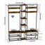 Agaba 146cm Clothing Rack