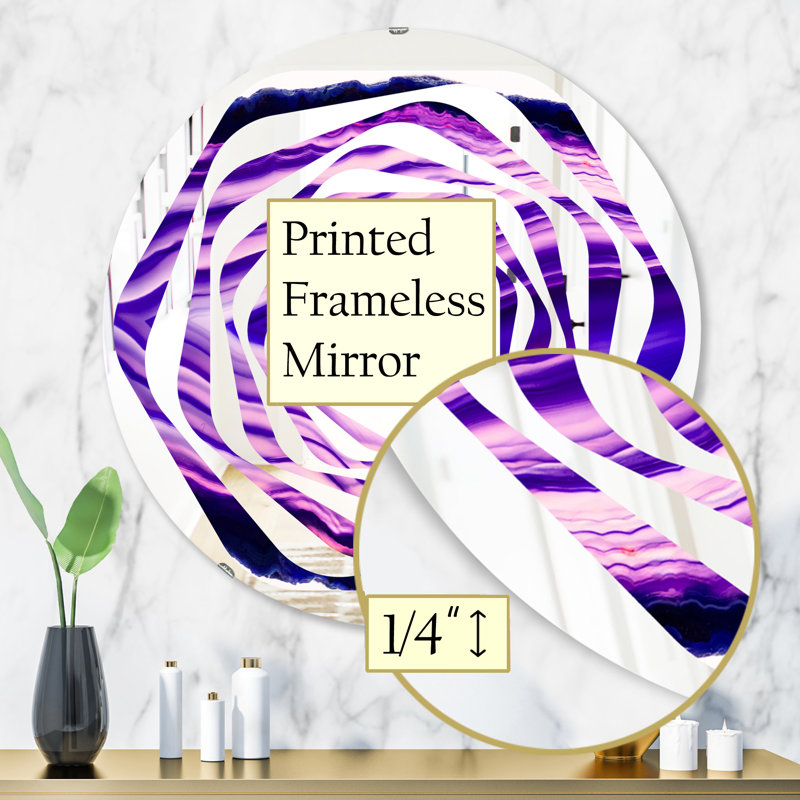 Miroir mural Geode 4 Whirl, 31,5 po x 31,5 po