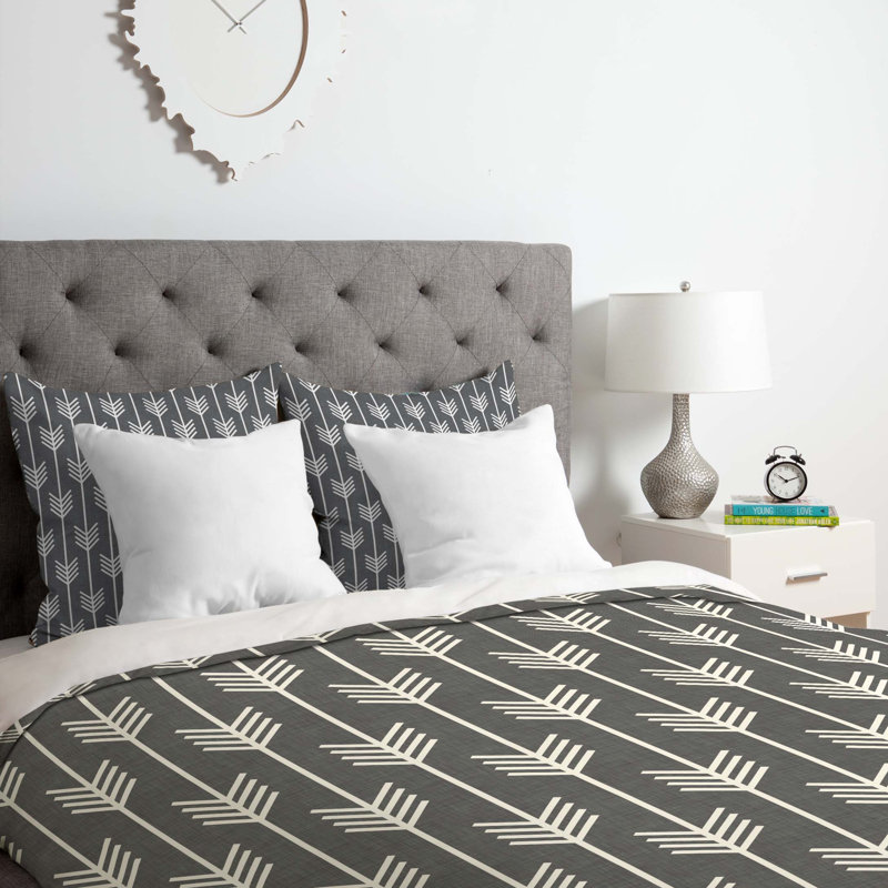 Holli Zollinger Polyester Geometric Shapes Duvet Cover, Queen Duvet Cover + 2 Standard Shams