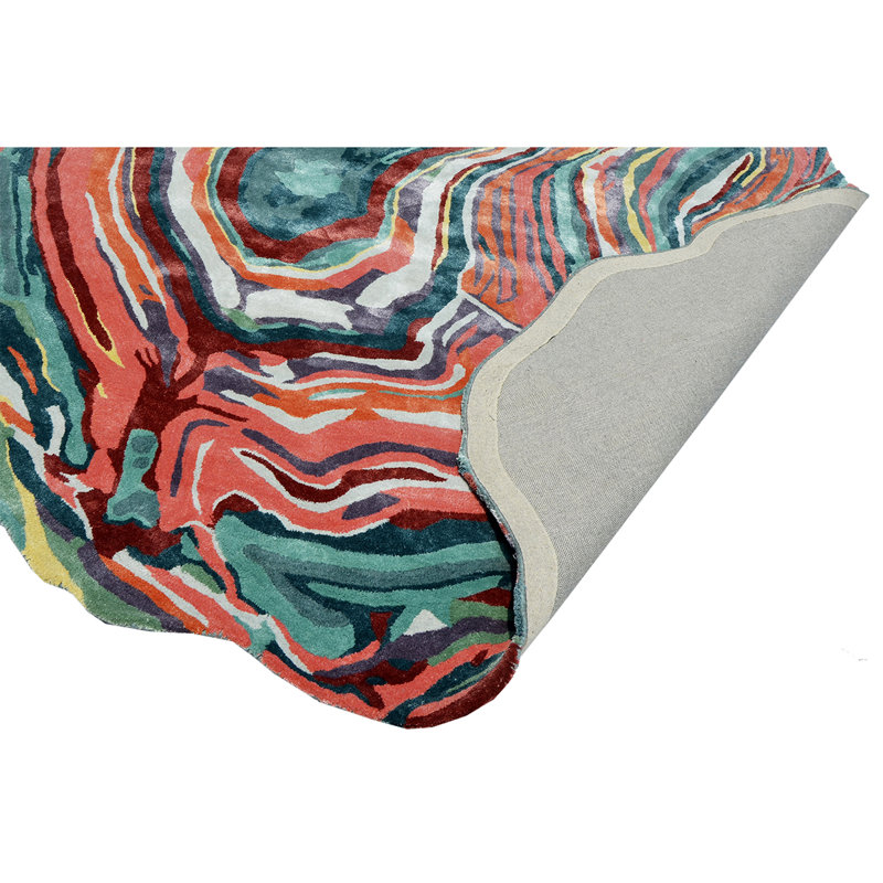Abstract Area Rug, Novelty 6' x 9'
