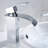 Bathroom Sink Faucet - Geometric Shape, Manual Operation, Hot And Cold Basin For Handle, Deck-Mounted Design