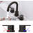 Durable Lead-Free Dual Handle Bathroom Faucet with 360° Swivel and Water-Saving Aerator, Easy to Install and Maintain.-115593441