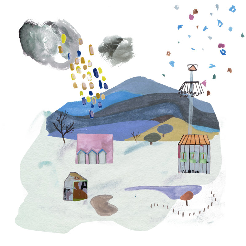 The Valley Playground II by Melissa Wang - Wrapped Canvas Art Prints, 30cm H x 30cm W