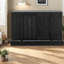 Buffets et armoires de rangement spacieux, armoire moderne en MDF noir pour la salle à manger