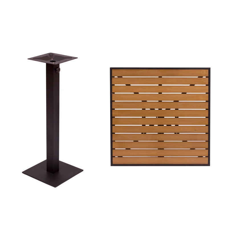 Longport 40'' H High Top Table, 40" H x 24" W x 24" D, Black