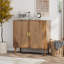Buffet brun avec finition en noyer brun