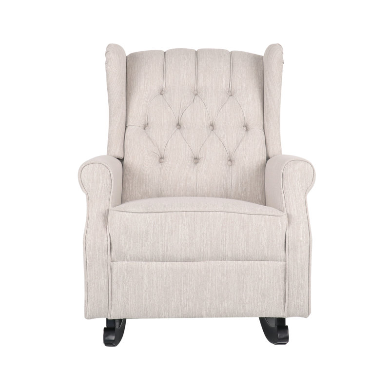 Chaise berçante Joyal, Beige