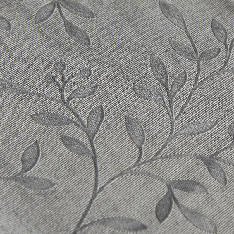 Housse et insert en velours carré Velvet Spring Flowers, Gris