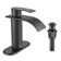 Single-Hole Single-handle Bathroom Faucet with Drain Assembly