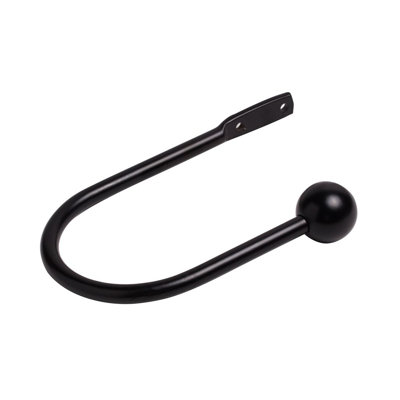 Matt Black Curtain Holdback 