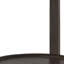 Table-plateau 24 po en bois massif brun foncé