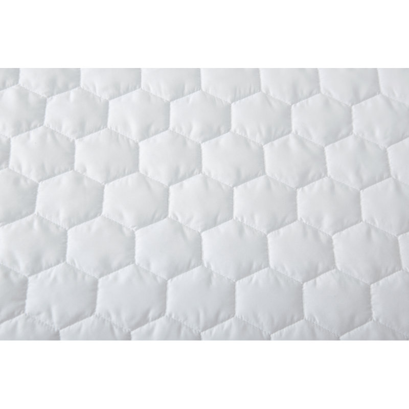 Ensemble de courtepointe en microfibre Better Style Home, Courtepointe pour lit simple + 1 taie décorative , Blanc