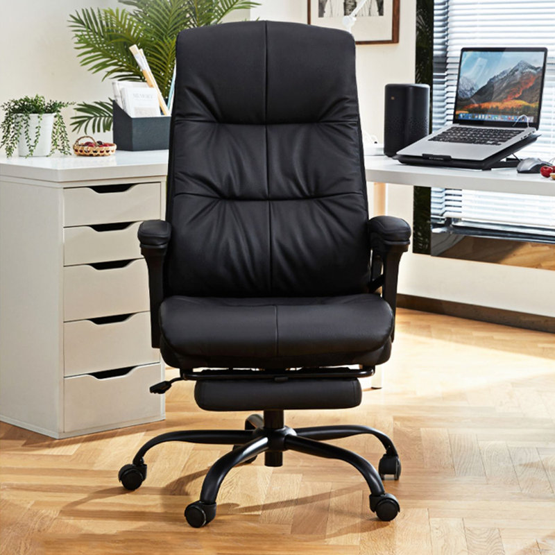 Executive Chair with Headrest, Black