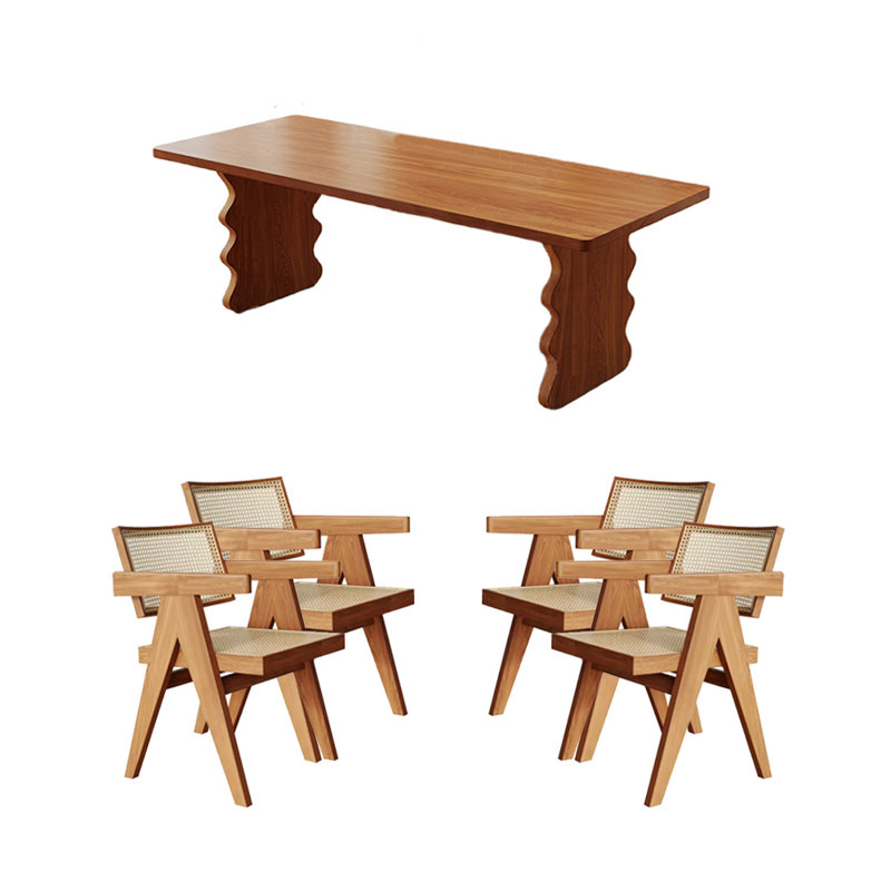 Ensemble de salle à manger rectangulaire, H 29,53 po x L 55,12 po x l 27,56 po