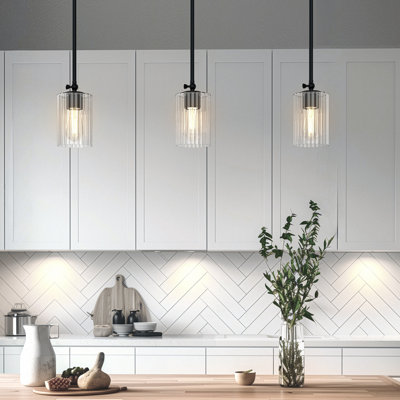 1 - Light Matte Black Single Pendant(3-Pack)