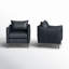 Fauteuil moderne en similicuir de 30 po avec accoudoirs uniques Paolo-1712870077