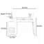 Commode simple multifonctionnelle de style crème