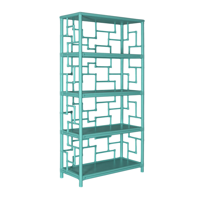Bibliothèque Tibet H 72 "x l 36", Turquoise
