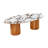 Tamara Marble Ceramic Oval Coffee Table