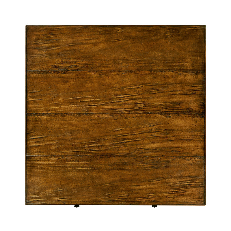 Casually Country Solid Wood Coffee Table, Country Farmhouse Walnut