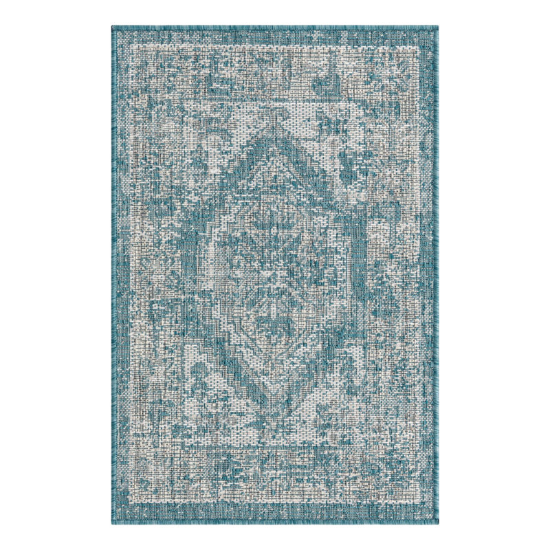 Oriental Indoor / Outdoor Rug, Rectangle 2'2" x 3'1"