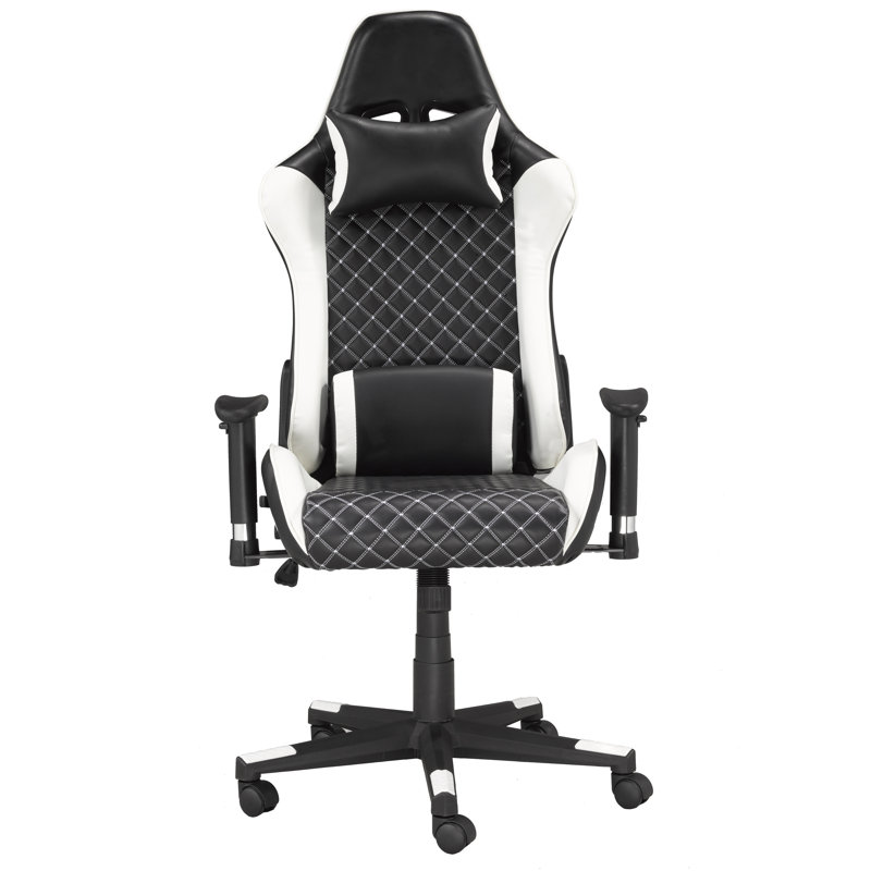Fauteuil de jeu Violet, Noir / blanc
