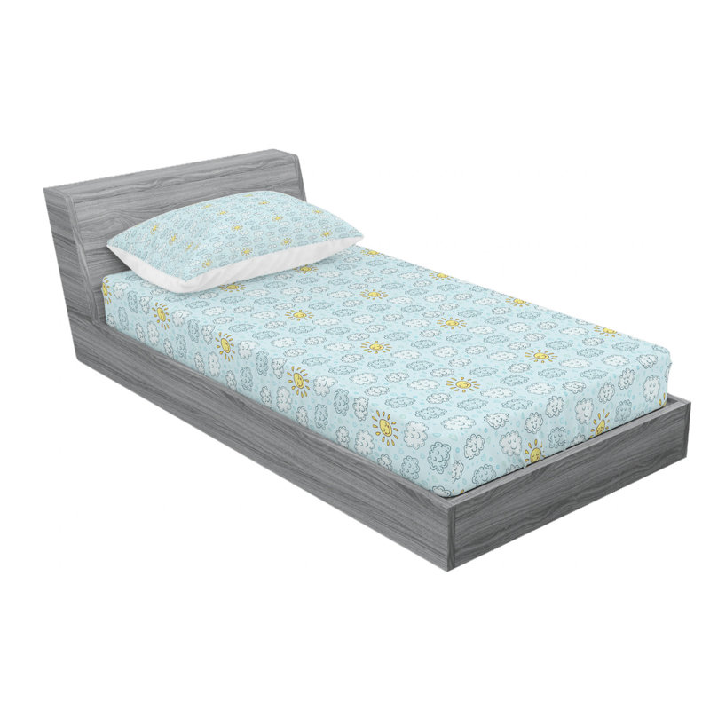 Microfiber Sheet Set, Twin Sheet Set with Fitted Sheet