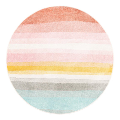 Striped Machine Woven Polypropylene Plastic Rug