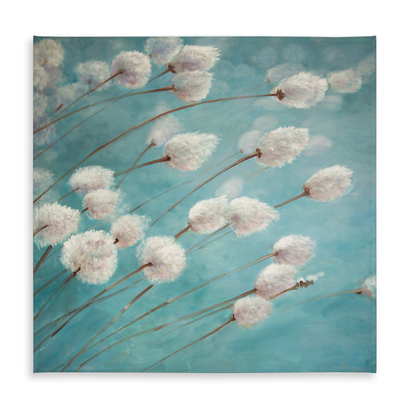 Cotton Grass Plants in the Wind - Rustic Tablecloth Decor